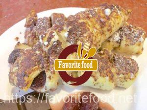 Рулетики с клубникой и шоколадом