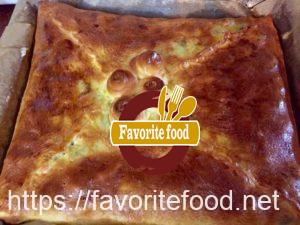 закрытый пирог с картошкой и мясом